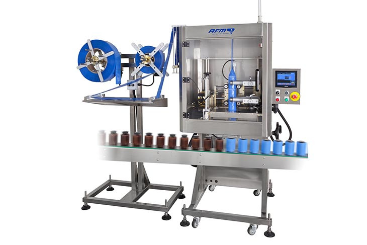 AFM LX-150 Shrink Sleeve Label and Tamper Evident Band Applicator