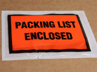 Packing List Envelopes