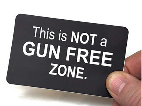 This is NOT a GUN FREE ZONE sticker