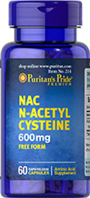 
N-Acetyl Cysteine (NAC) 600 mg
