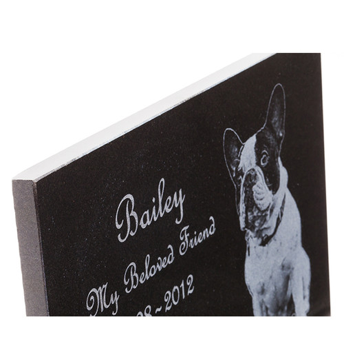 Dog Memorial Plaque - Custom Engraved Granite | Laser Perfect Gifts