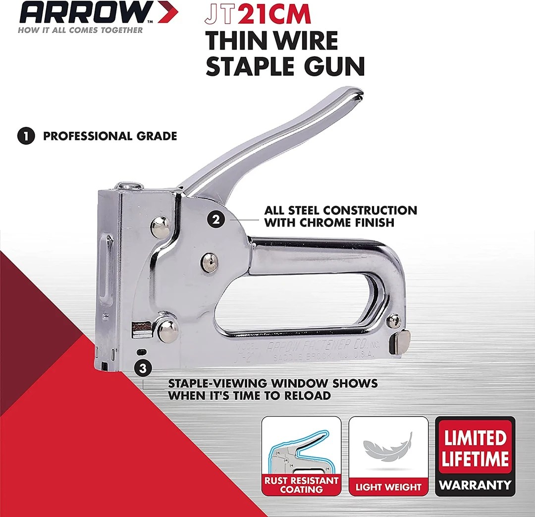Arrow JT21CM Professional Light Duty Craft Staple Gun - Arrow Tool Group
