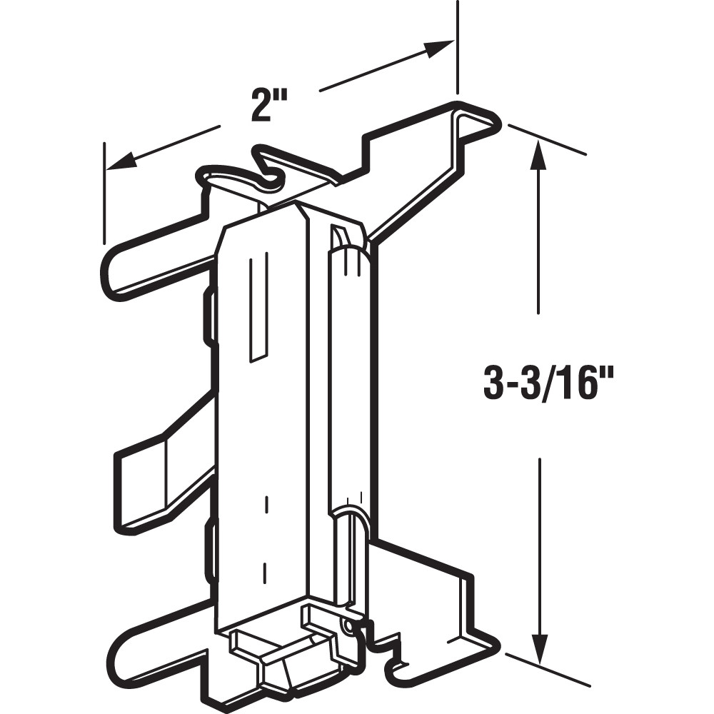 Snap-In Closet Door Guide, Bottom Mount Left and Right Hand, Cox Doors