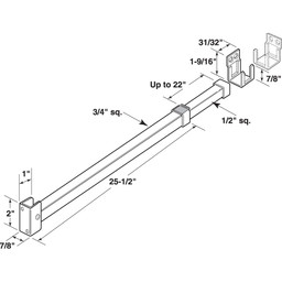U 9921 |  Security Bar Lock Line Art