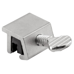 Sliding Window Lock, 1/4 in., Extruded Aluminum, Mill Finish, No Mar