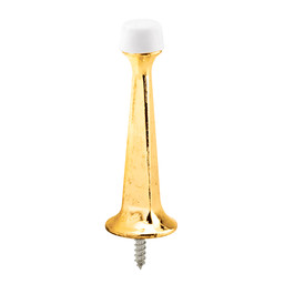 Rigid Door Stop, 3 inch, Cast, Brass Plated, Pack of 3