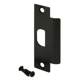 Door Strike, Stainless Steel, Commercial, ASA, Matte Black Finish (Single Pack)