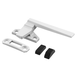 Trimline Locking Handle, Right Hand, White, Keeper, Diecast, 1 per pkg.