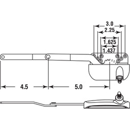 Ellipse series Dyad Operator by Truth, RH, Bronze, 1 per pkg.
