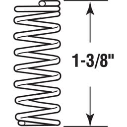 SPRING, COMPRESSION, 9/32" x 1-3/8" - .25ga.