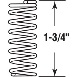 SPRING, COMPRESSION, 3/8" x 1-3/4" - .35 DIA.