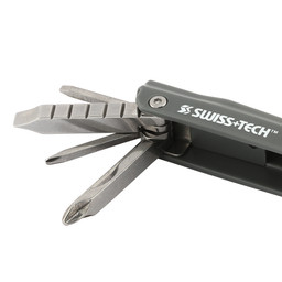 SWISS+TECH 7-IN-1 Key Ring, Screwdriver tool with LED Flashlight