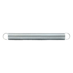 Extension Spring, 7/8 inch x 8-1/2 inches x .62 Wire Diameter, Spring Steel, Single Loop, Open, Pack of 1