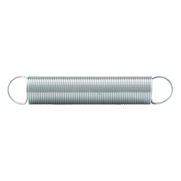 Extension Spring, 7/16 inch x 2-1/2 inches x .28, Steel, Single Loop, Closed, Pack of 2