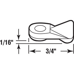 Flush Panel Clip,  Plastic, Clear, 25 per tub w/Screws