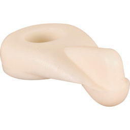 Panel Clip, Flush Mount, Nylon, White (1000 Pack)