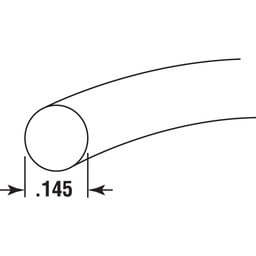 Screen Retainer Poly-Spline, .145" Round, Gray, 5' per roll.