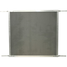 Patio Sliding Screen Door Grille, 48 in. x 26 in., Aluminum Construction, Satin (Single Pack)