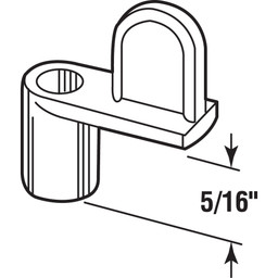 Diecast Screen Clip, 5/16 in., White (100 Pack)