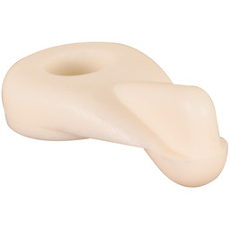 Flush Panel Clip,  Plastic, Clear, 8 per card w/Screws