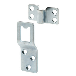 Screen Top Hanger Set, Stamped Aluminum, Mill, 2 Sets per card