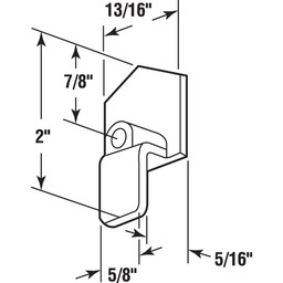 Nylon Bypass Door Bottom Guides (2 Pack)