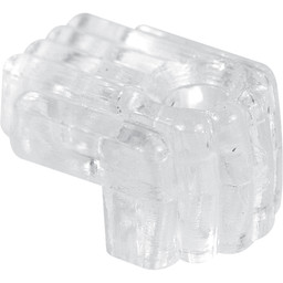 Mirror Clips, 1/4 in. Offset, Clear, Includes Installation Fasteners (25 Pack)