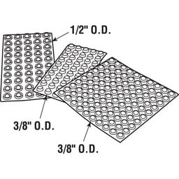 Heavy-Duty Non-Slip Furniture Pads, 1/4 in. Thick (200 Pack)