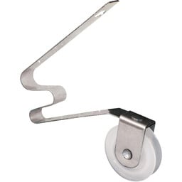 Screen Door Tension Spring Nylon Roller, 1 in., Mill (2 Pack)