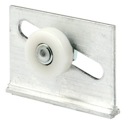 Tub Enclosure Roller and Bracket, 3/4 in. Diameter, Extruded Aluminum (2 Pack)
