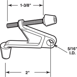 Hinge Pin Door Stop, 1-3/8 in., Diecast, Chrome Plated, 90 Degree, Adjustable (10 Pack)