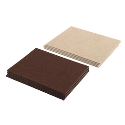 Furniture Felt Pad Assortment, Self-Adhesive Backing, Brown, Round (8 Pack)