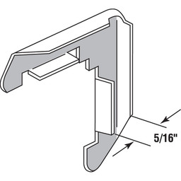 Screen Frame Corners, 5/16 in., Stamped Aluminum Construction, Mill Finish (100 Pack)