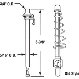 Top Pivot Pin, 3/8 in. Steel (2 Pack)