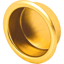 Bypass Closet Door Finger Pulls, 3/4 in. O.D., Stamped Steel Construction (10 Pack)