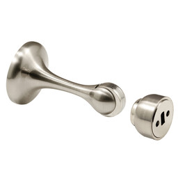 Magnetic Door Holder, 2-7/8 in., Diecast, Satin Nickel Finish, Heavy (Single Pack)