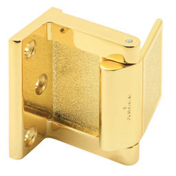 Hotel Door Blocker/Door Stop in Bright Brass (Single Pack)