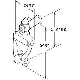 Door Knocker and Viewer, 9/16 in. Bore, 160-Degree View Angle, Satin Nickel (Single Pack)