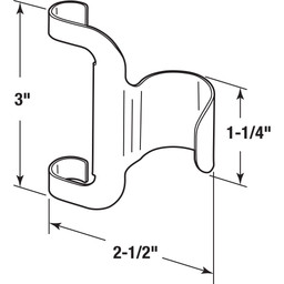 High Security Door Lock Finger Pull Adaptor with Double-Sided Tape, Aluminum Construction, Gold Finish (Single Pack)