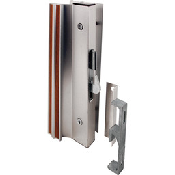 Sliding Glass Door Handle Lock, Hook Style, Surface Mount, Aluminum (Single Pack)