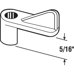 Screen Clip, 5/16", Plastic, White, Qty:8 w/Screws