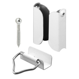 Screen Hanger and Latch Set, 7/16 in., Aluminum Construction, White