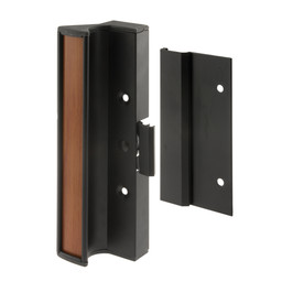 MP1073 |  Sliding Door Handle Set, Black Aluminum (1 Set)