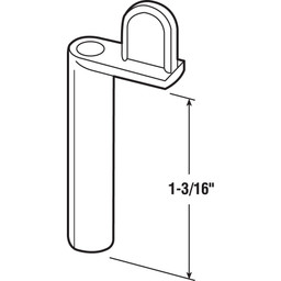 Screen Clip, 1-3/16 in., Almond (12 Pack)
