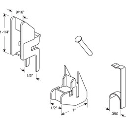 Channel Balance Accessories, Nylon and Steel Components, FS100-Top and FS150-Bottom (2 Sets)