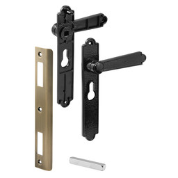 K 5063 |  Security Screen or Storm
Door Lever Set, Black Dimpled, Pack of 1