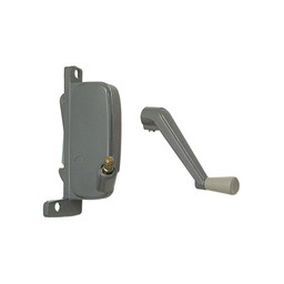 Miami Awning Operator, Gray, Right Hand, 2-3/16 in. Offset Link (Single Pack)