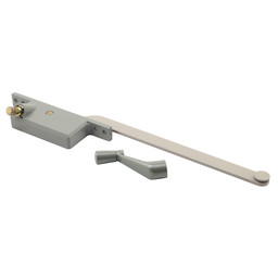 Steel Casement Operator, 9 in. Arm, Square Housing, Aluminum, Left (Single Pack)