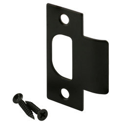 Tee Strike Schlage with Screws, Matte Black Finish (Single Pack)