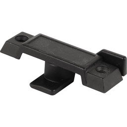 Sash Lock, Deep Offset Latch, 2-1/4 in. Hole Centers, Fits Single and Double Hung Metal Windows, Diecast, Black-Painted, (Single Pack)